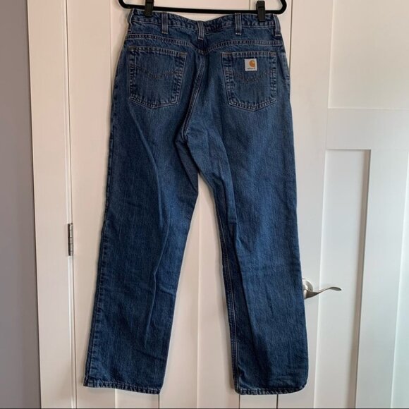Carhartt Flannel Lined Jeans Size 33x30 - Picture 3 of 9